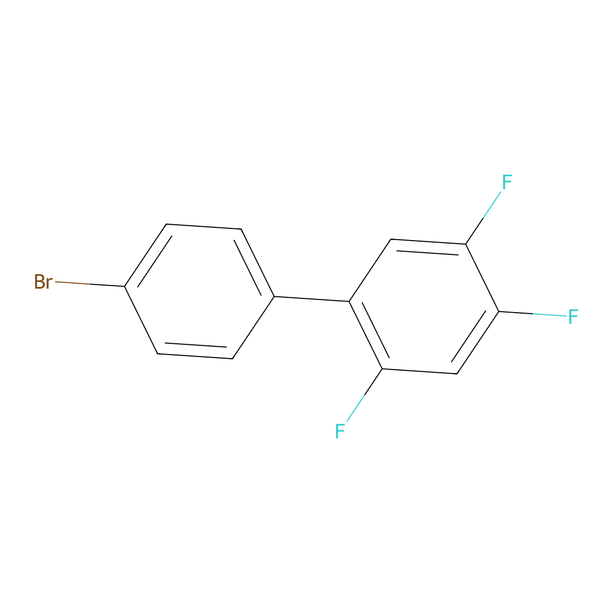 4'-Bromo-2,4,5-trifluoro-1,1'-biphenyl molecular structure, CAS 2901098-23-3