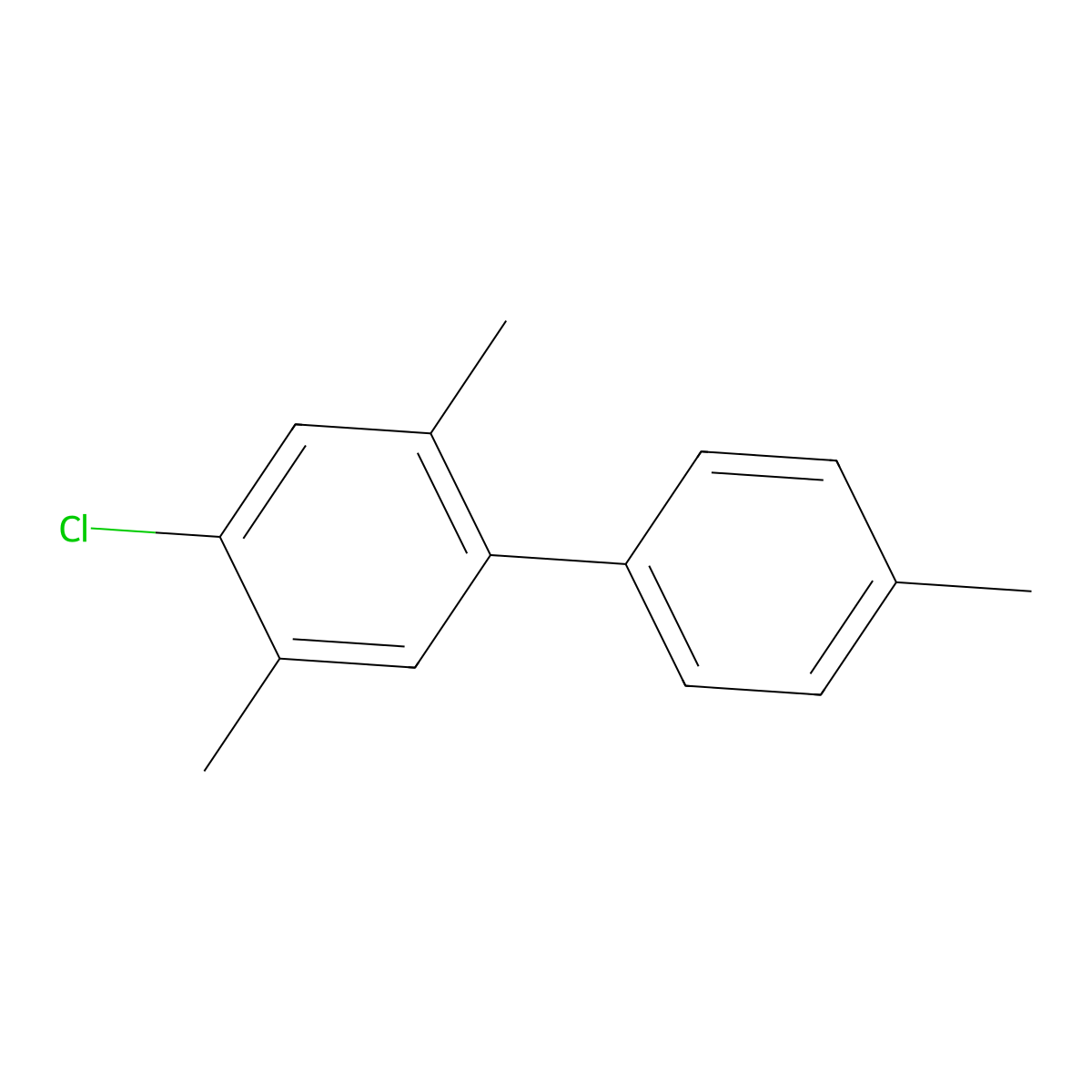 4-Chloro-2,4',5-trimethyl-1,1'-biphenyl molecular structure, CAS 2901098-36-8