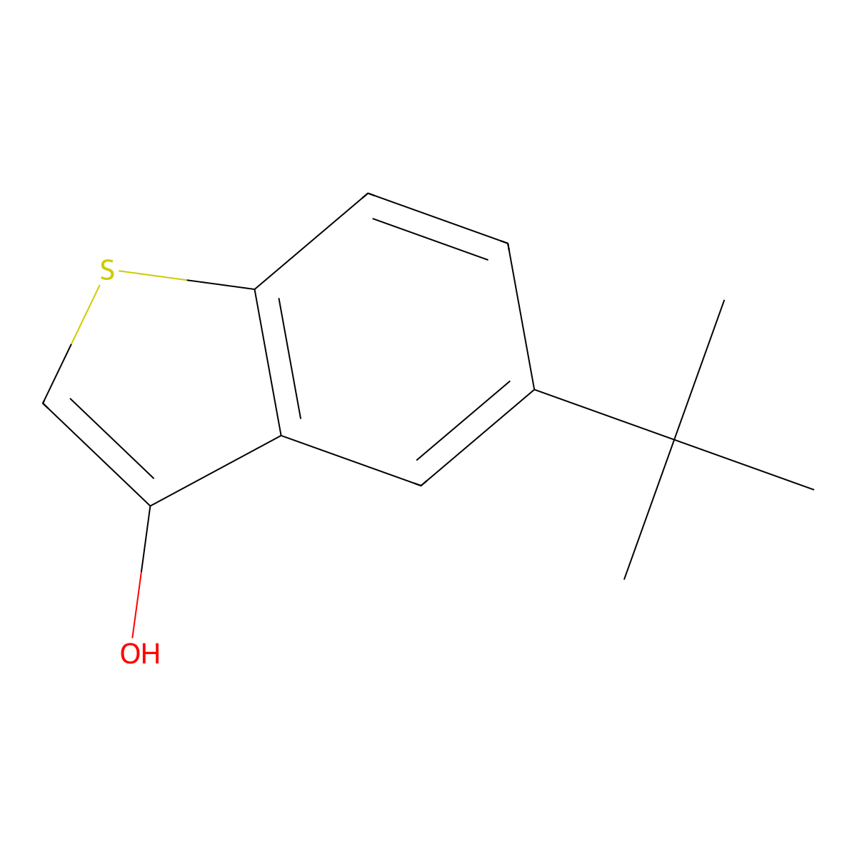 5-(tert-Butyl)benzo[b]thiophen-3-ol molecular structure, CAS 2901098-40-4