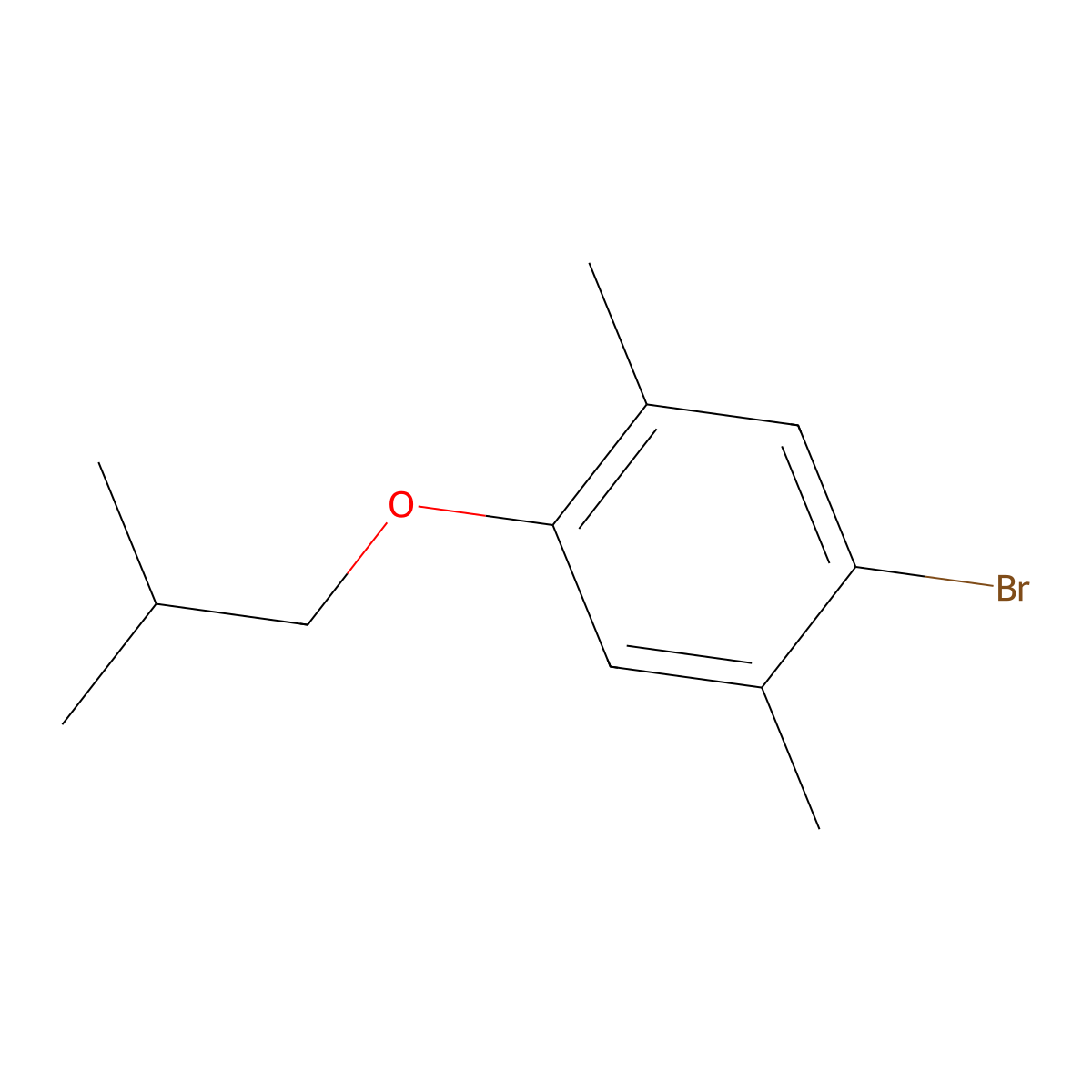 1-Bromo-4-isobutoxy-2,5-dimethylbenZene molecular structure, CAS 2901099-16-7
