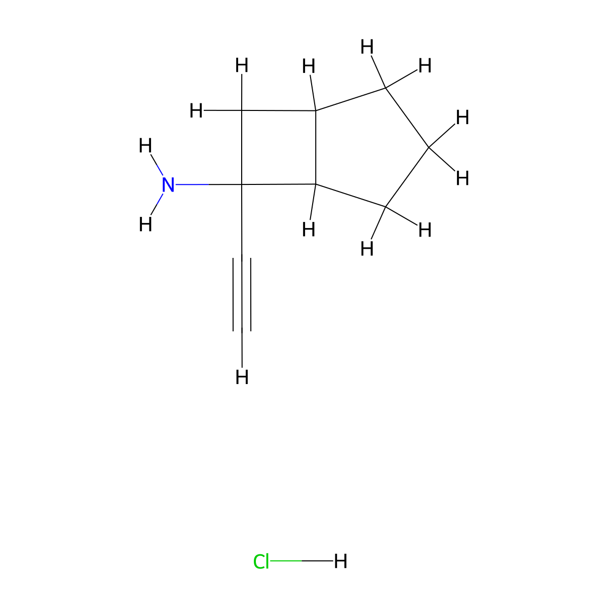 6-Ethynylbicyclo[3.2.0]heptan-6-amine hydrochloride molecular structure, CAS 2901099-51-0