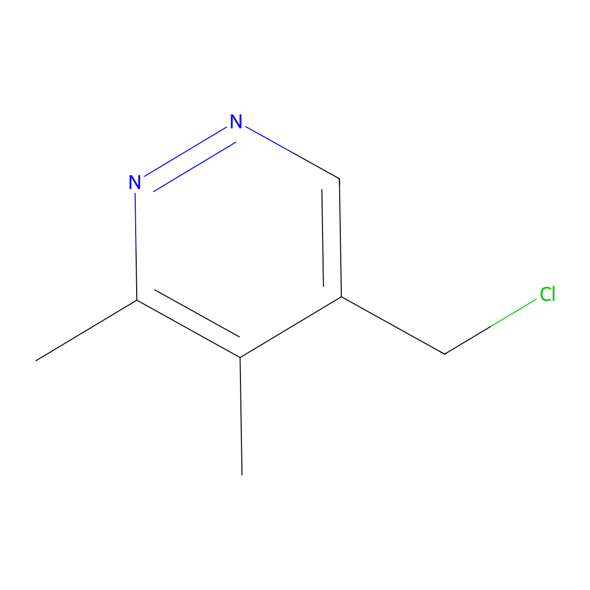 5-(Chloromethyl)-3,4-dimethylpyridazine molecular structure, CAS 2901099-58-7