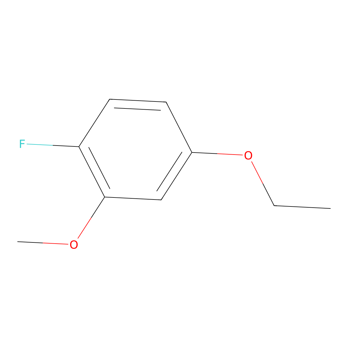 4-Ethoxy-1-fluoro-2-methoxybenzene molecular structure, CAS 2901099-85-0