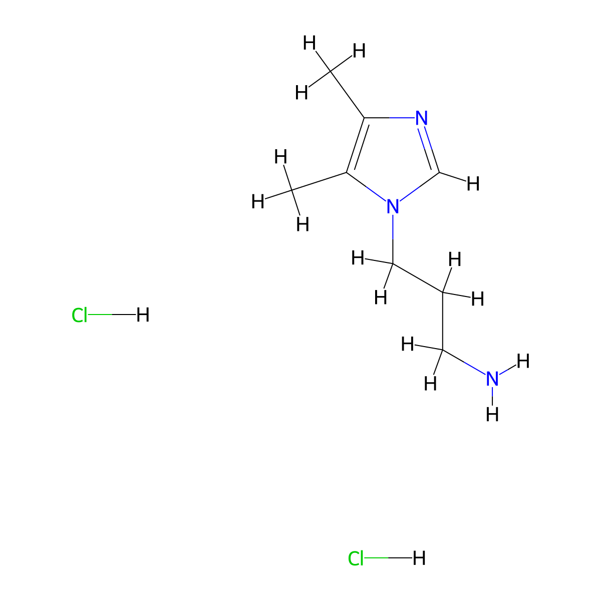 3-(4,5-dimethyl-1H-imidazol-1-yl)propan-1-amine dihydrochloride molecular structure, CAS 2901099-96-3