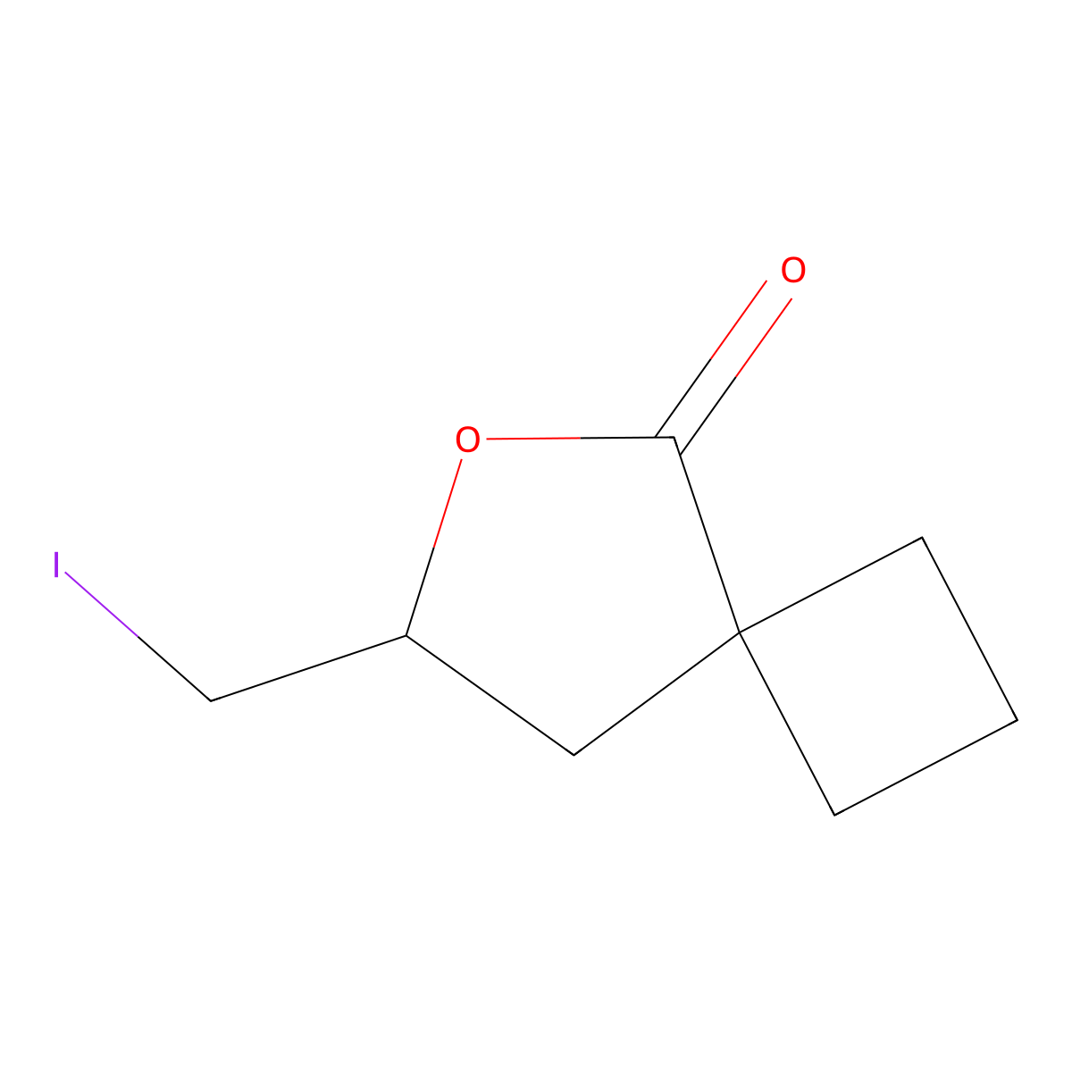 7-(Iodomethyl)-6-oxaspiro(3.4)octan-5-one molecular structure, CAS 2901100-07-8