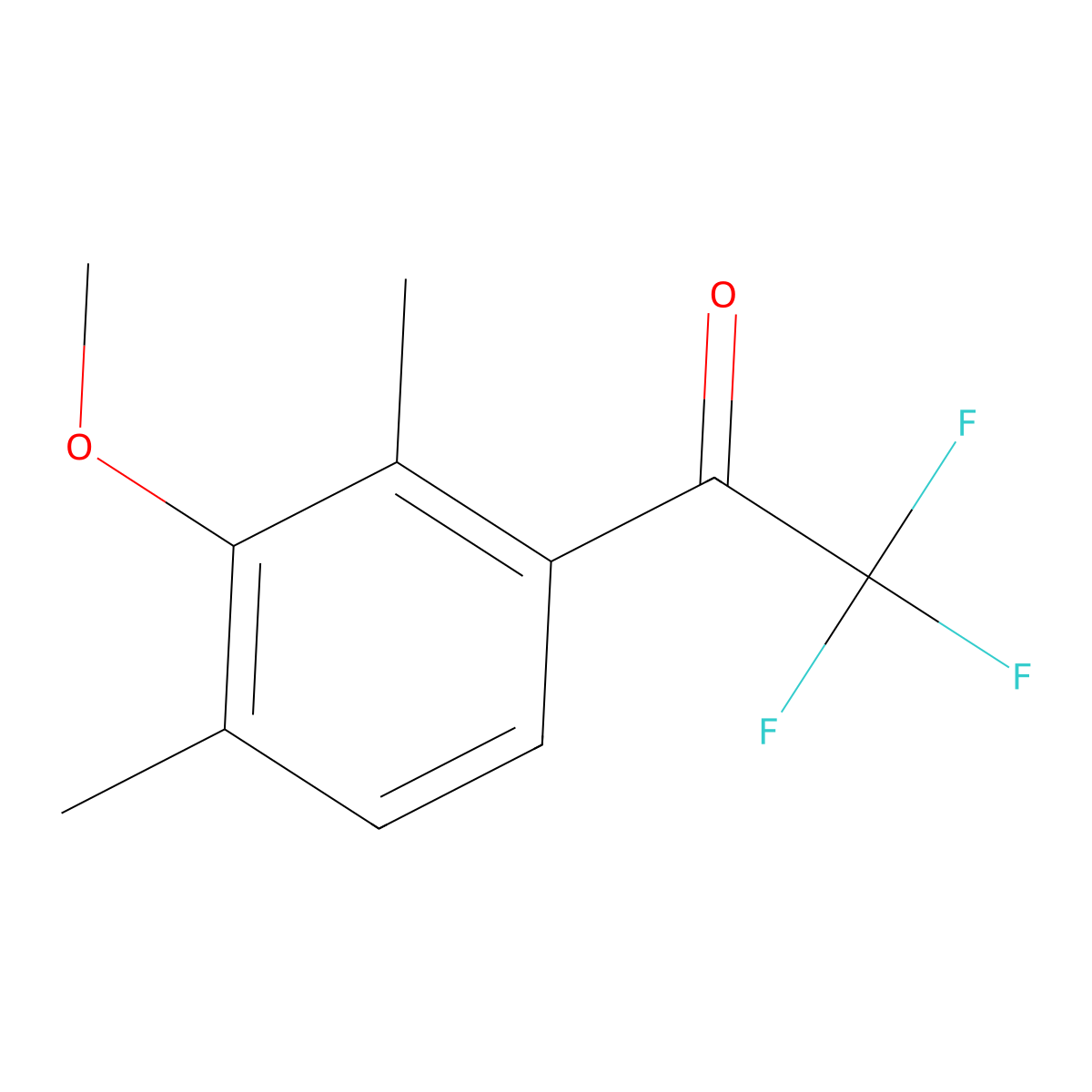 2,2,2-Trifluoro-1-(3-methoxy-2,4-dimethylphenyl)ethanone molecular structure, CAS 2901101-69-5