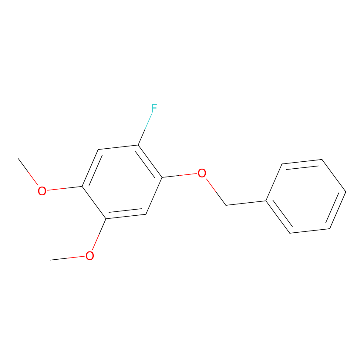 1-(BenZyloxy)-2-fluoro-4,5-dimethoxybenZene molecular structure, CAS 2901101-76-4
