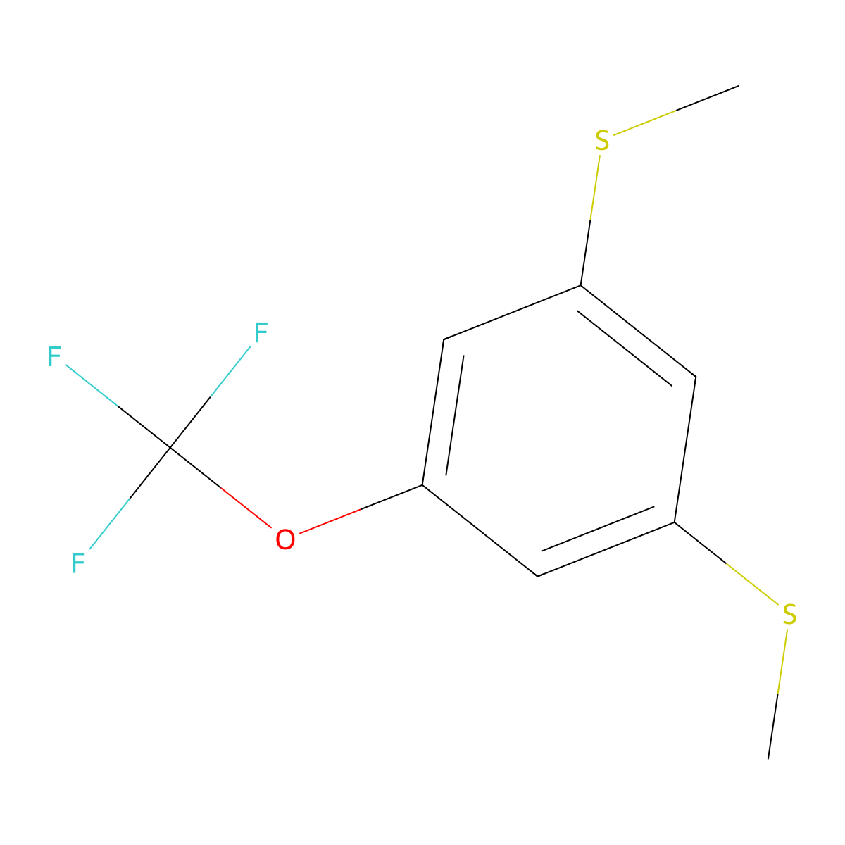 (5-(Trifluoromethoxy)-1,3-phenylene)bis(methylsulfane) molecular structure, CAS 2901102-03-0
