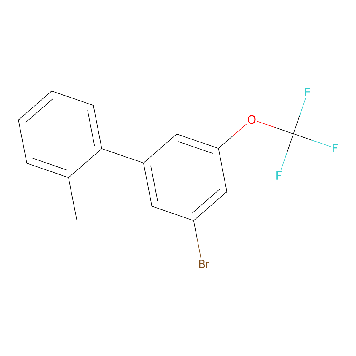 3'-Bromo-2-methyl-5'-(trifluoromethoxy)-1,1'-biphenyl molecular structure, CAS 2901102-06-3