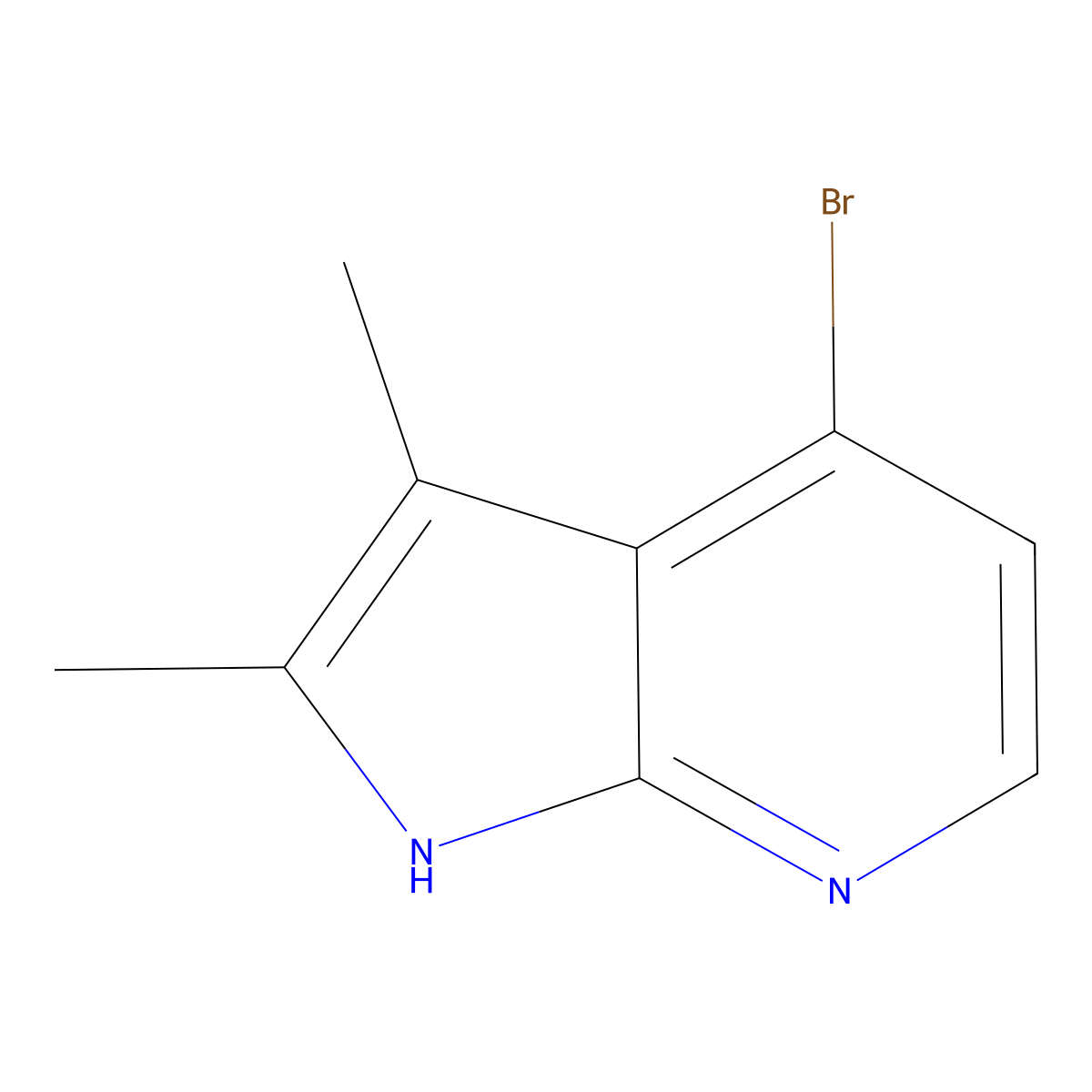 4-Bromo-2,3-dimethyl-1H-pyrrolo[2,3-b]pyridine molecular structure, CAS 2901102-15-4