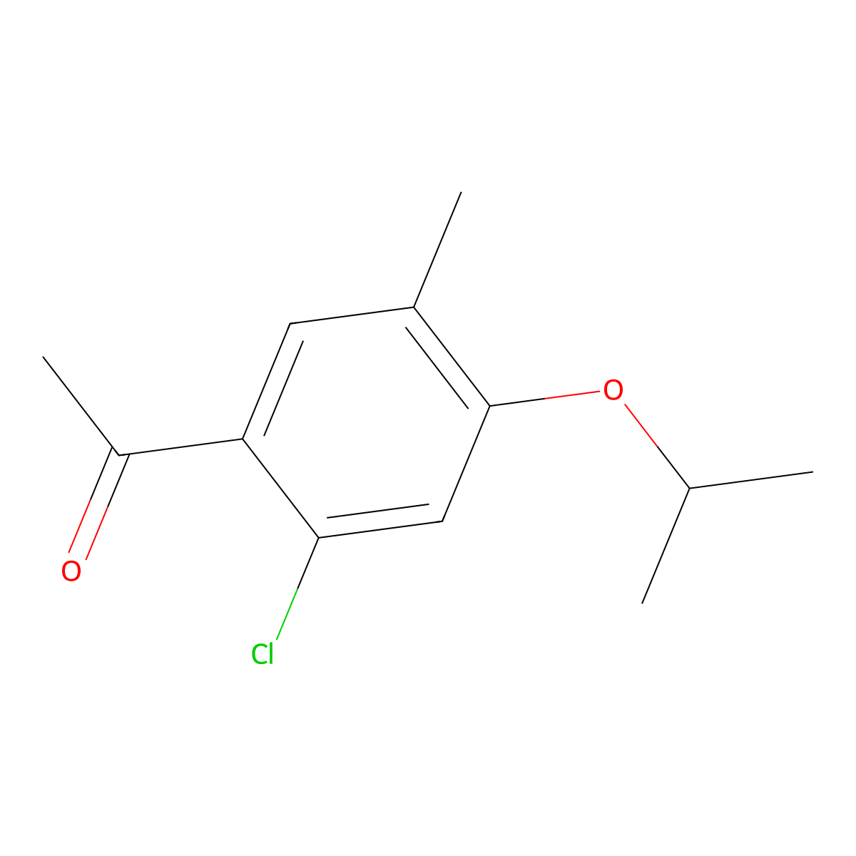 1-(2-Chloro-4-isopropoxy-5-methylphenyl)ethanone molecular structure, CAS 2901102-18-7