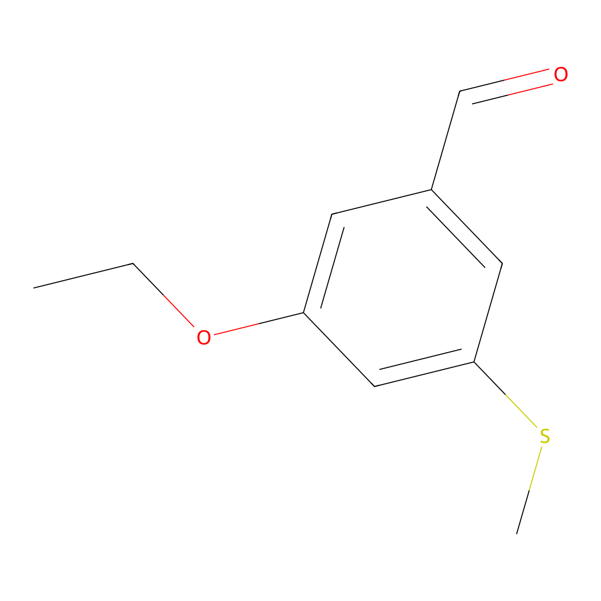 3-Ethoxy-5-(methylthio)benZaldehyde molecular structure, CAS 2901102-23-4