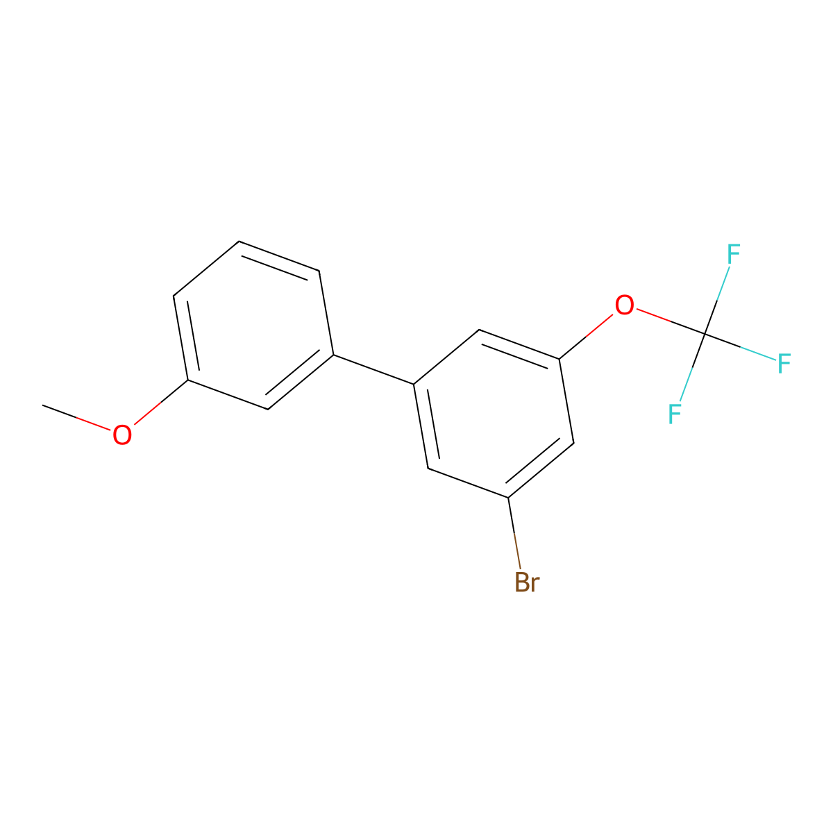 3-Bromo-3'-methoxy-5-(trifluoromethoxy)-1,1'-biphenyl molecular structure, CAS 2901102-38-1
