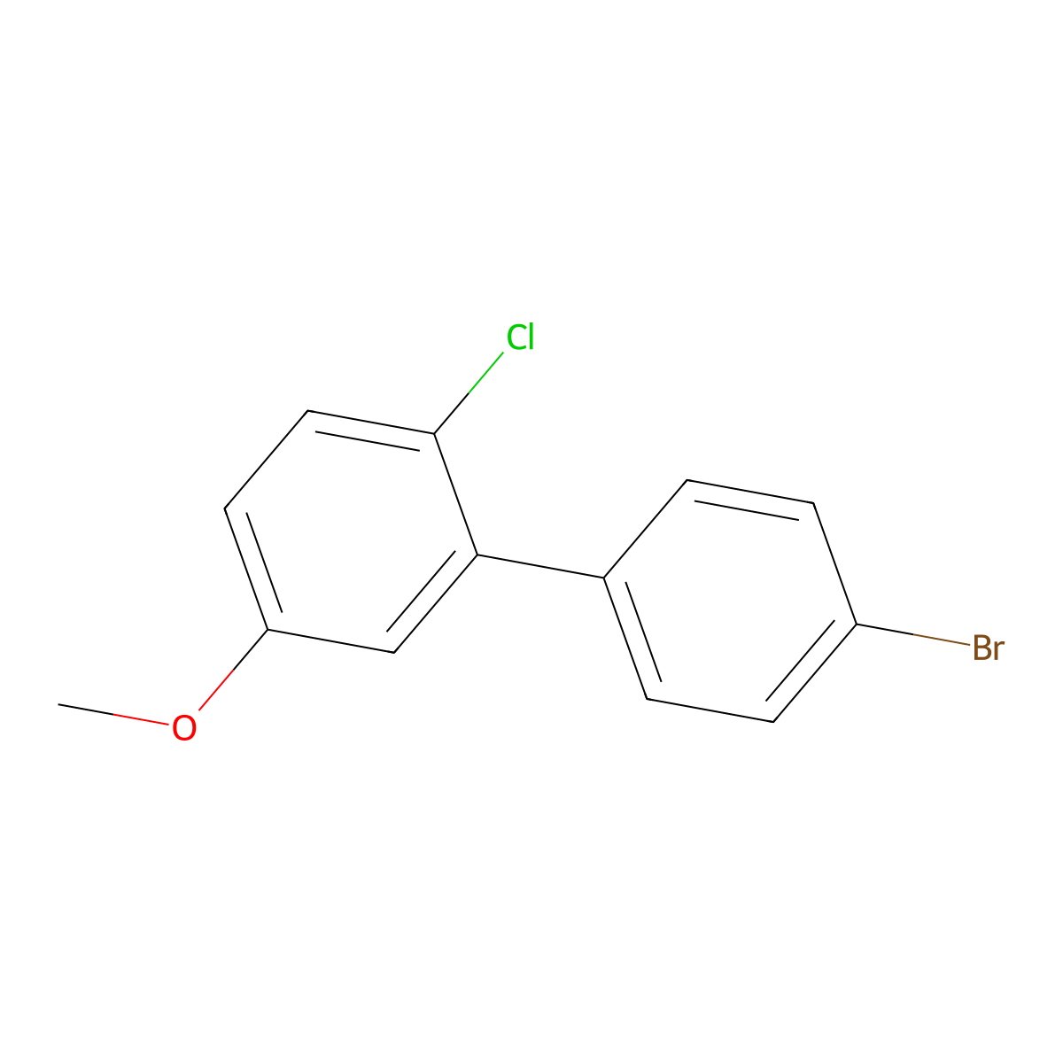 4'-Bromo-2-chloro-5-methoxy-1,1'-biphenyl molecular structure, CAS 2901102-40-5