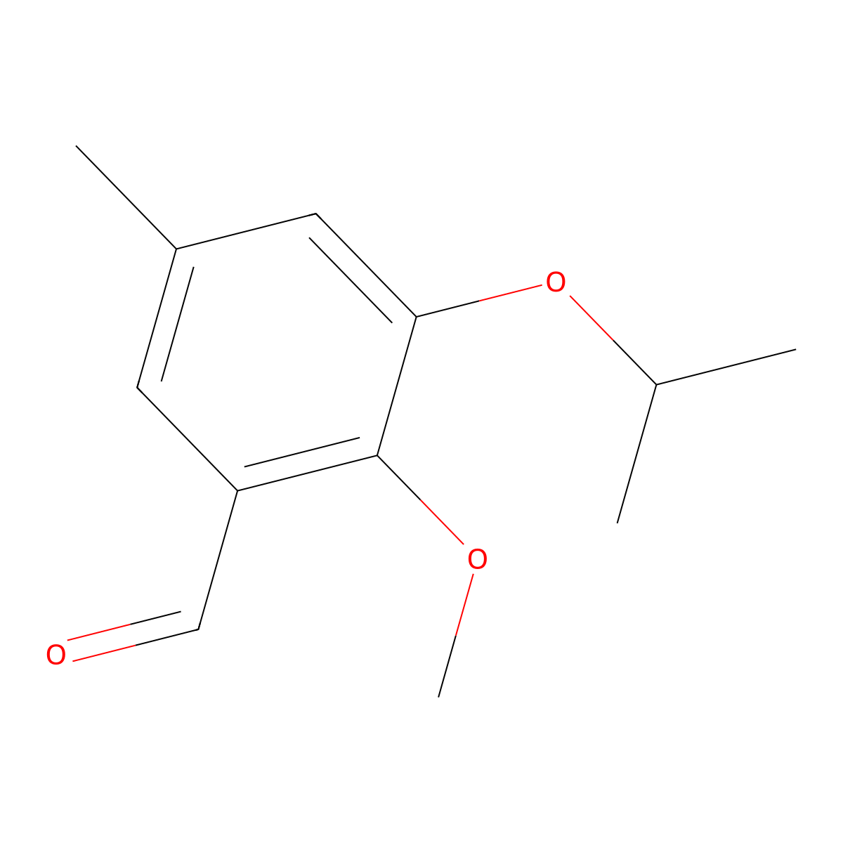 3-Isopropoxy-2-methoxy-5-methylbenzaldehyde molecular structure, CAS 2901102-47-2