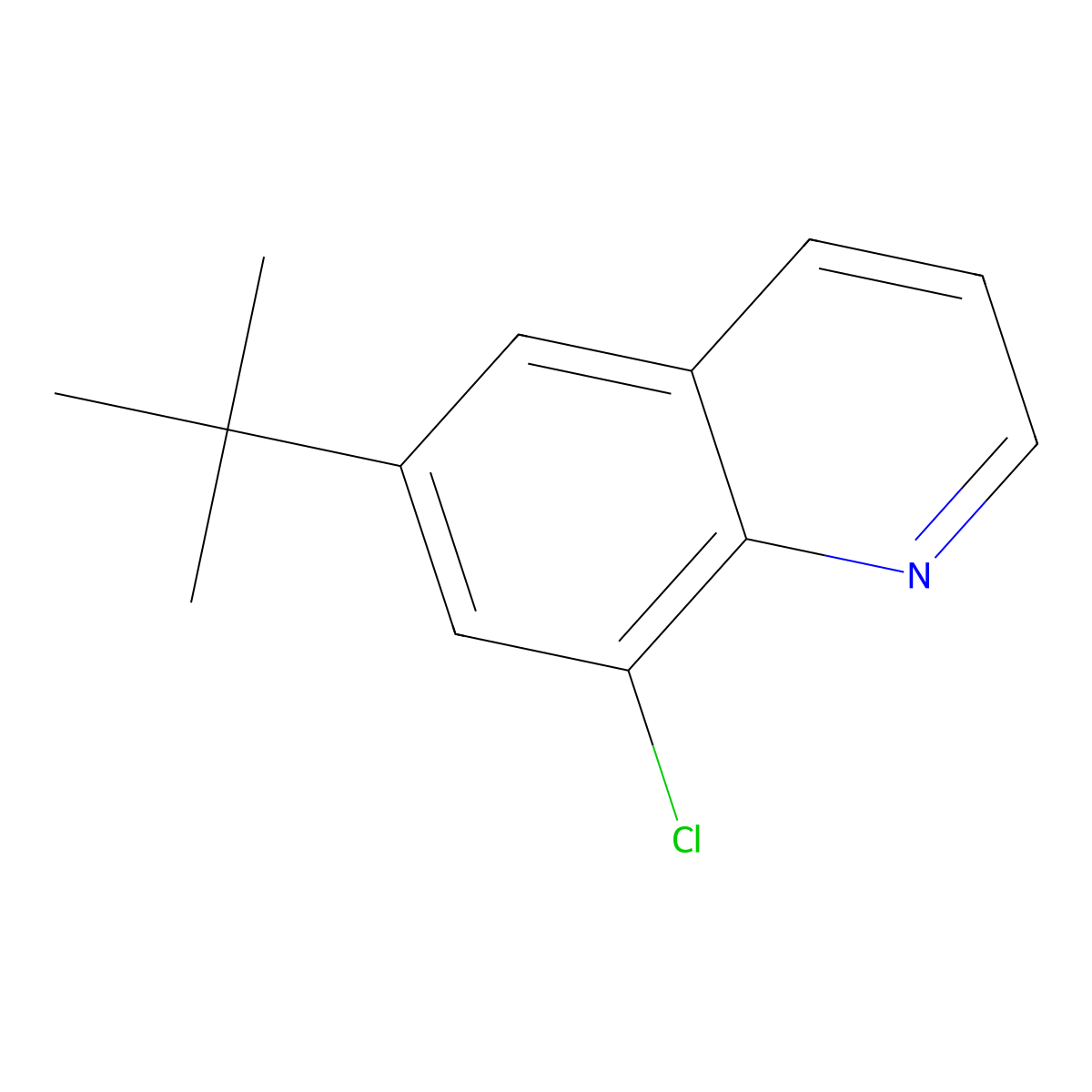 6-(Tert-butyl)-8-chloroquinoline molecular structure, CAS 2901102-62-1