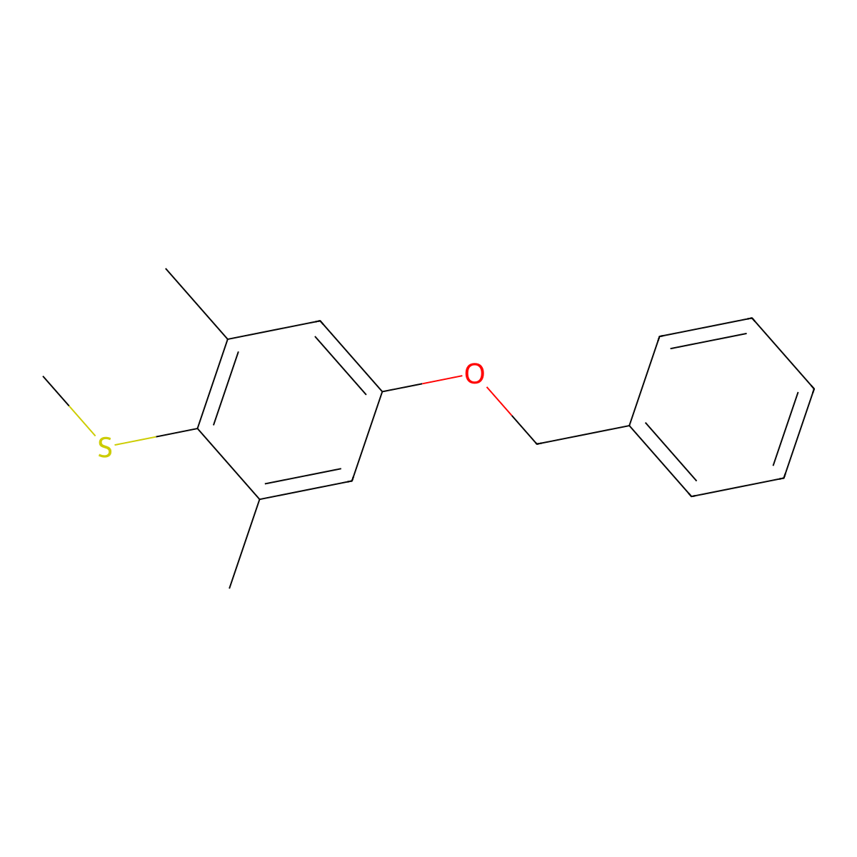 (4-(BenZyloxy)-2,6-dimethylphenyl)(methyl)sulfane molecular structure, CAS 2901102-63-2