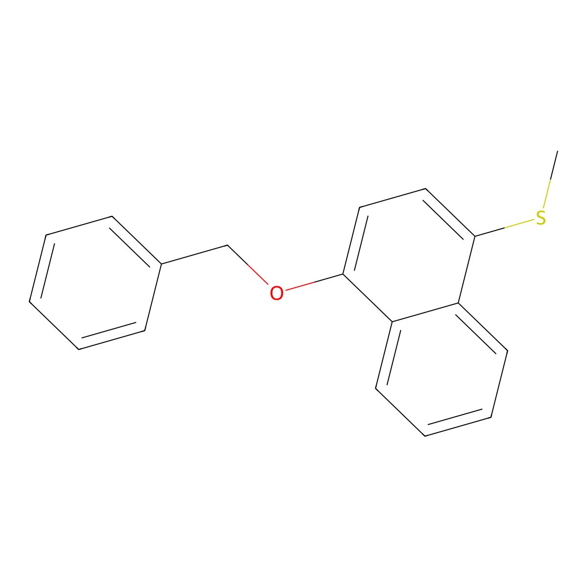 (4-(BenZyloxy)naphthalen-1-yl)(methyl)sulfane molecular structure, CAS 2901102-71-2