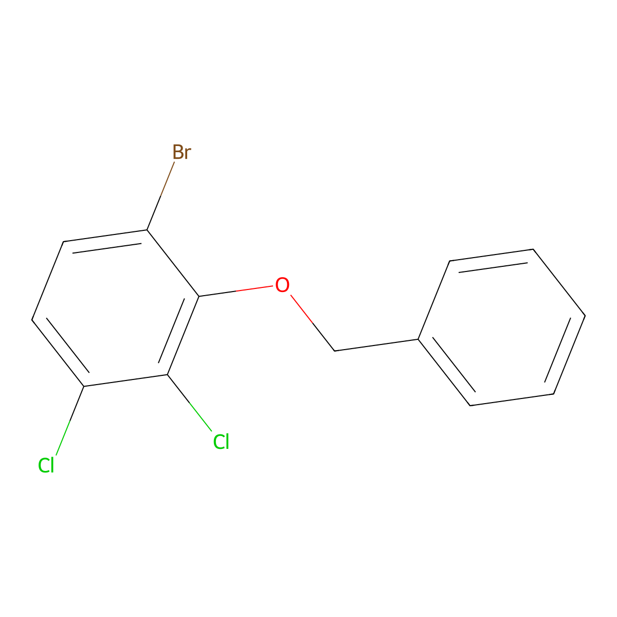2-(BenZyloxy)-1-bromo-3,4-dichlorobenZene molecular structure, CAS 2901103-04-4