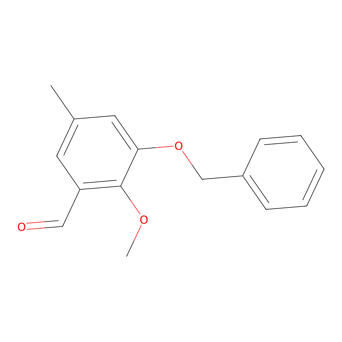 3-(Benzyloxy)-2-methoxy-5-methylbenzaldehyde molecular structure, CAS 2901103-15-7