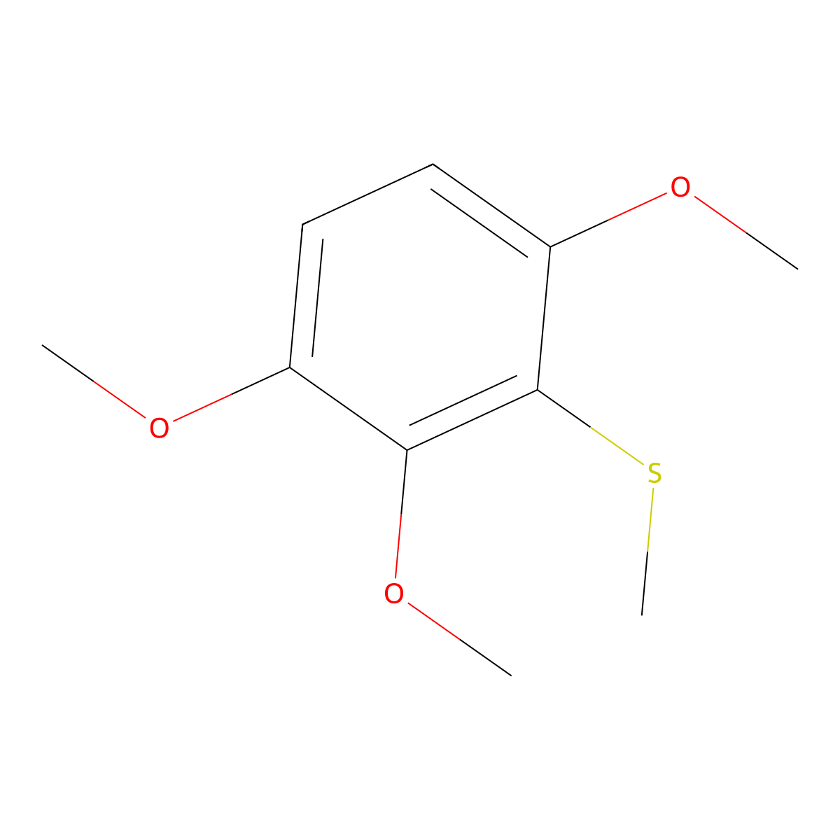 Methyl(2,3,6-trimethoxyphenyl)sulfane molecular structure, CAS 2901103-21-5