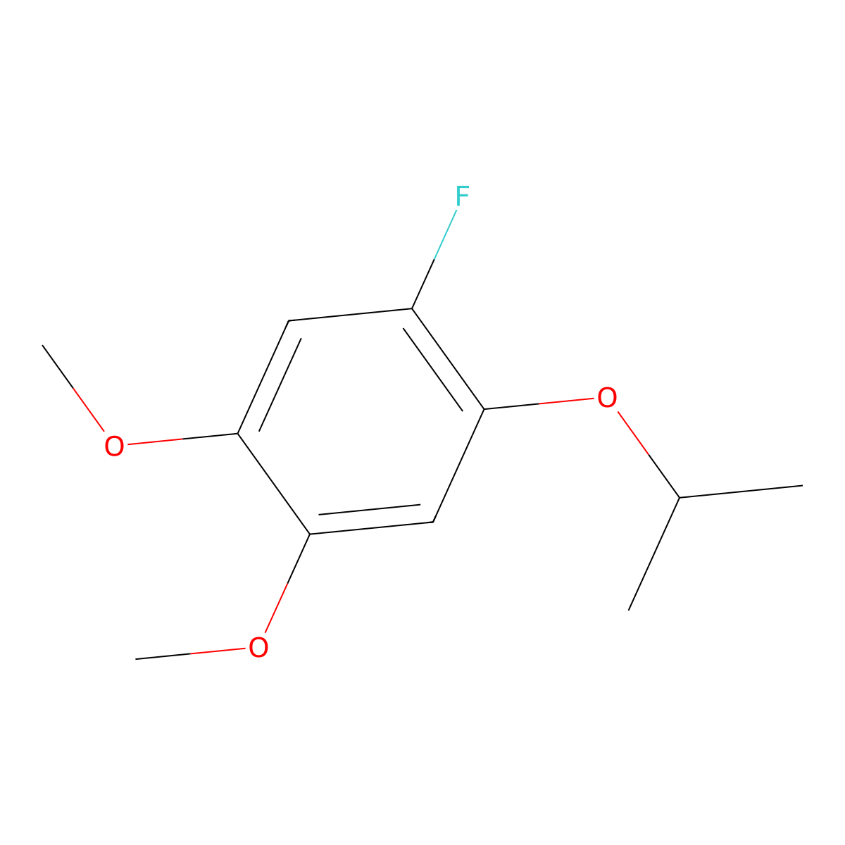 1-Fluoro-2-isopropoxy-4,5-dimethoxybenZene molecular structure, CAS 2901103-45-3