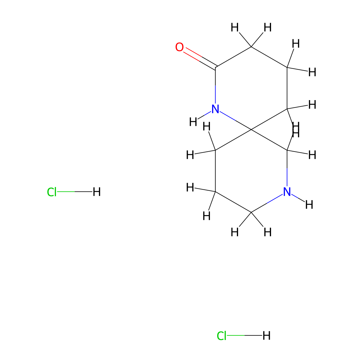 1,8-Diazaspiro[5.5]undecan-2-one dihydrochloride molecular structure, CAS 2901103-58-8