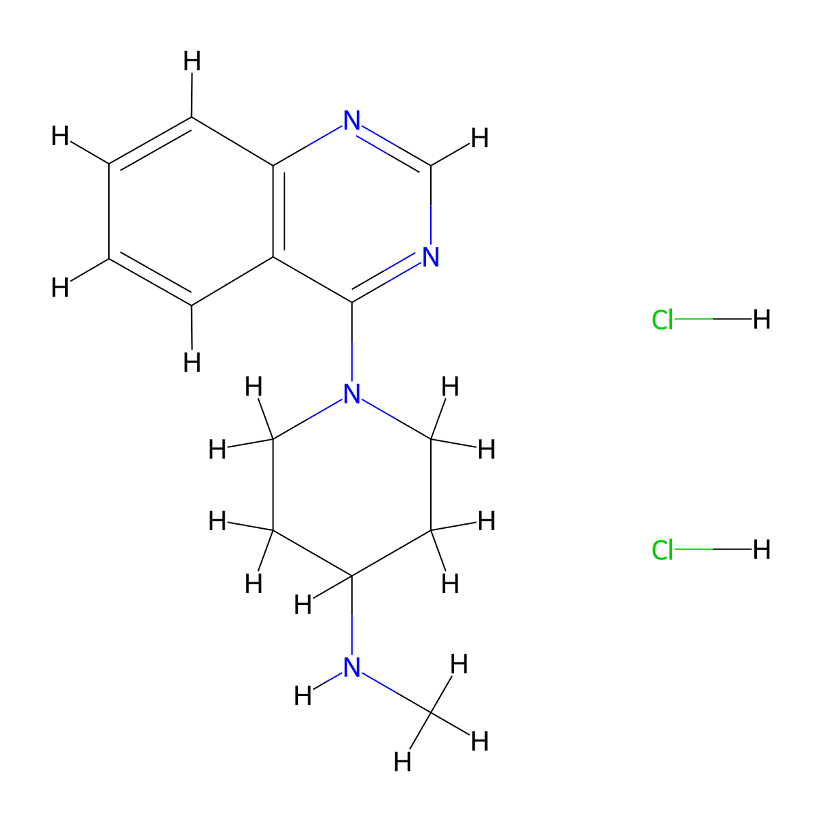 N-methyl-1-(quinazolin-4-yl)piperidin-4-amine dihydrochloride molecular structure, CAS 2901103-61-3