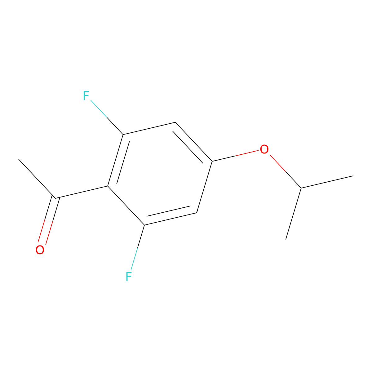 1-(2,6-Difluoro-4-isopropoxyphenyl)ethanone molecular structure, CAS 2901105-18-6