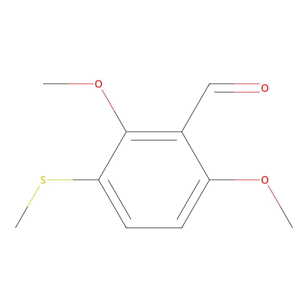 2,6-Dimethoxy-3-(methylthio)benZaldehyde molecular structure, CAS 2901105-33-5