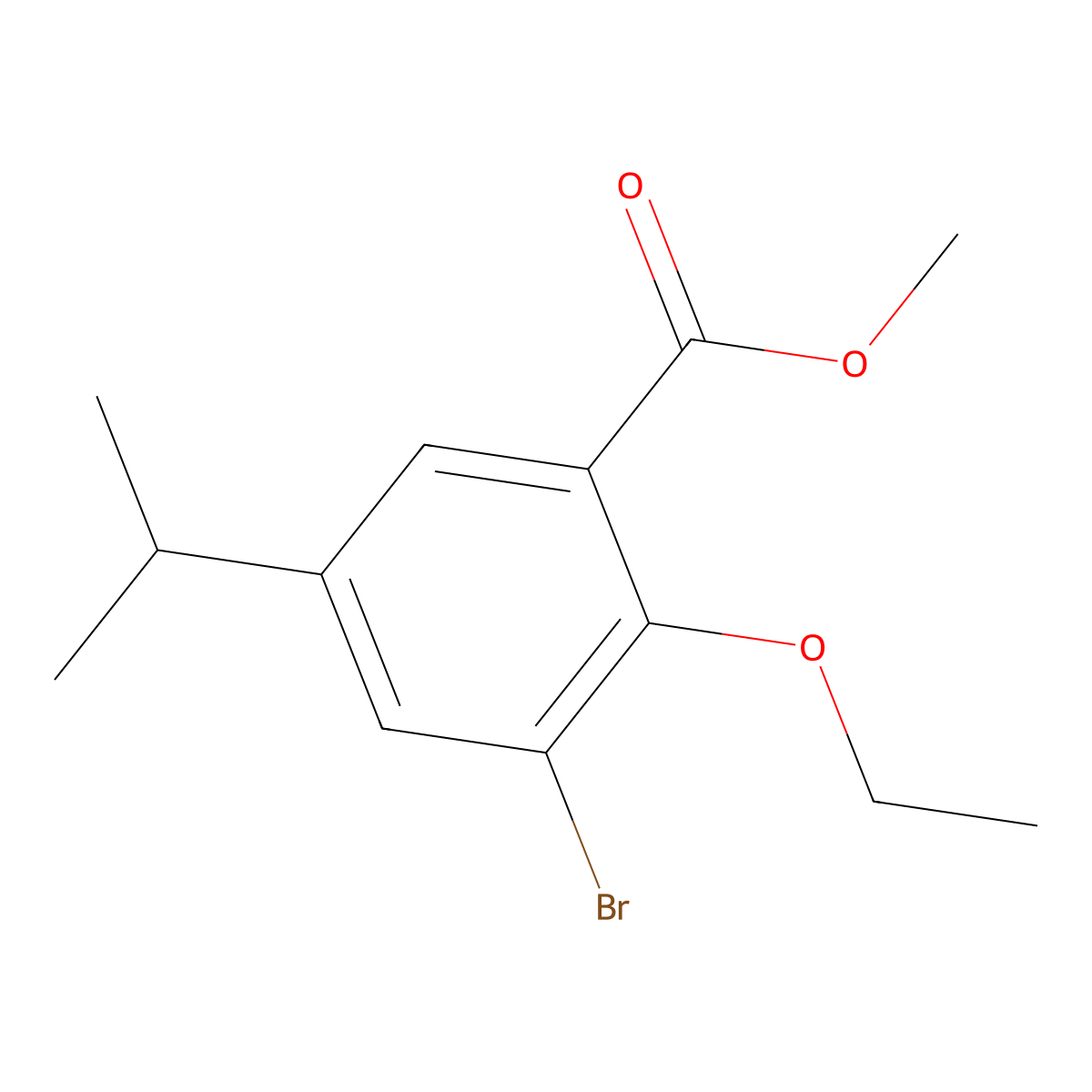 Methyl 3-bromo-2-ethoxy-5-isopropylbenZoate molecular structure, CAS 2901105-77-7