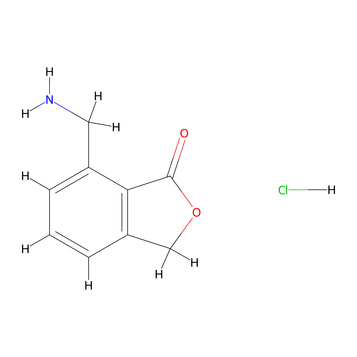 7-(Aminomethyl)-1,3-dihydro-2-benzofuran-1-one hydrochloride molecular structure, CAS 2901105-92-6