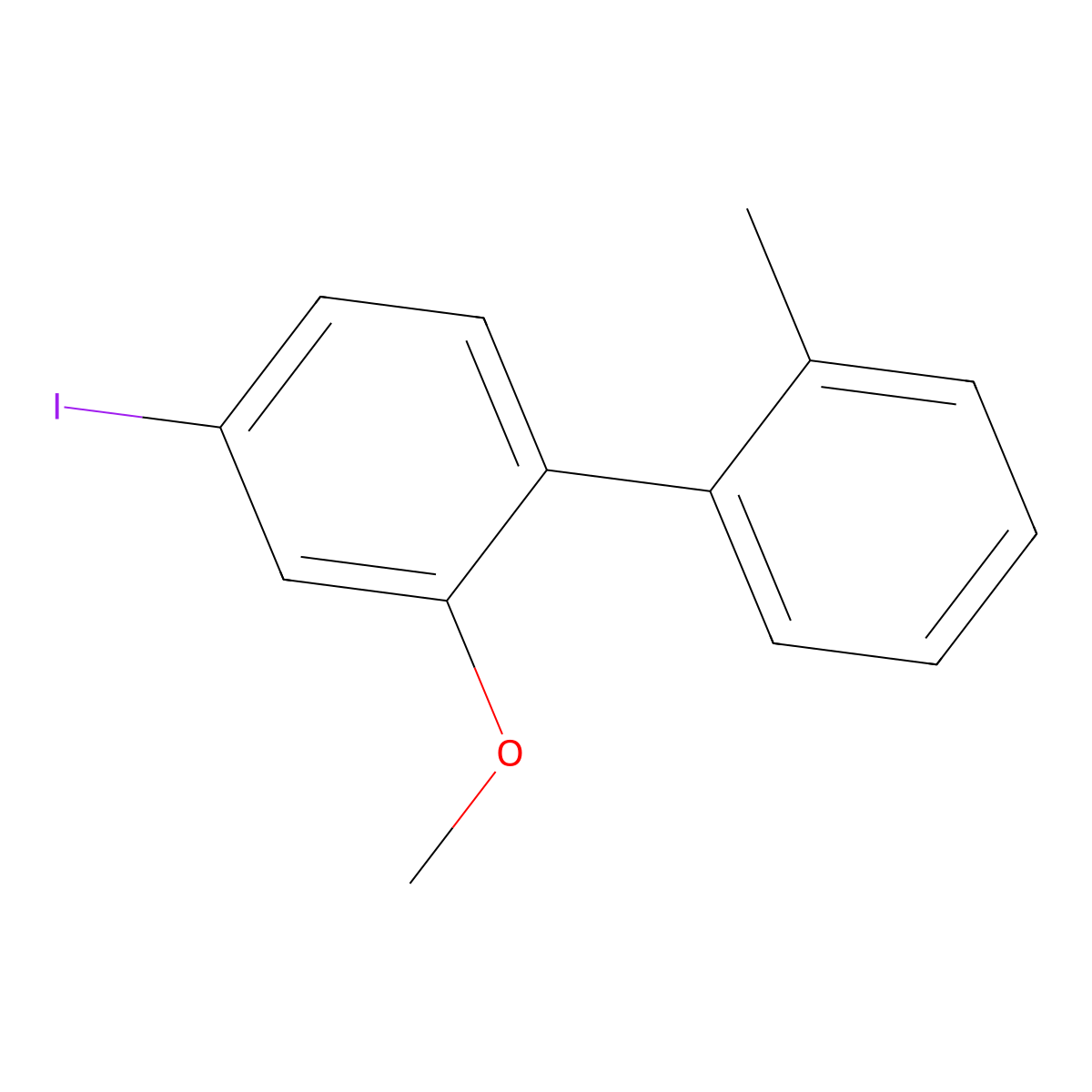 4-Iodo-2-methoxy-2'-methyl-1,1'-biphenyl molecular structure, CAS 2901106-46-3