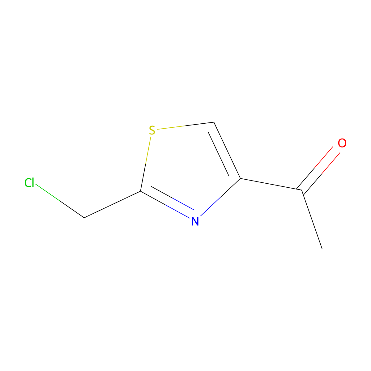 1-[2-(Chloromethyl)-1,3-thiazol-4-yl]ethan-1-one molecular structure, CAS 2901106-79-2