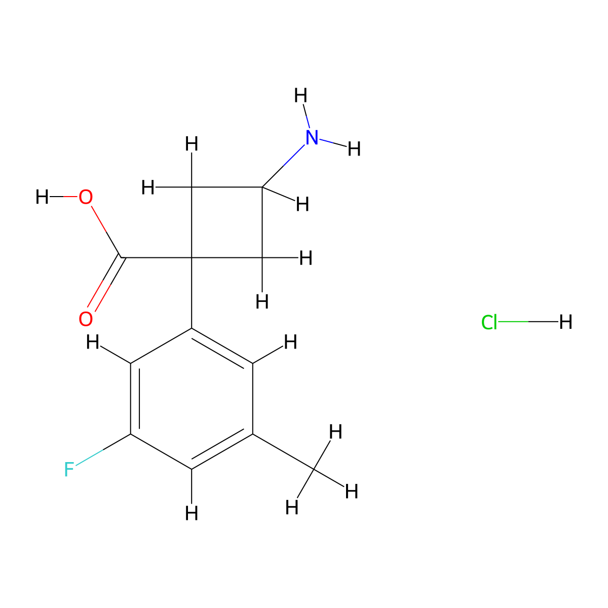 3-Amino-1-(3-fluoro-5-methylphenyl)cyclobutane-1-carboxylic acid hydrochloride molecular structure, CAS 2901106-80-5