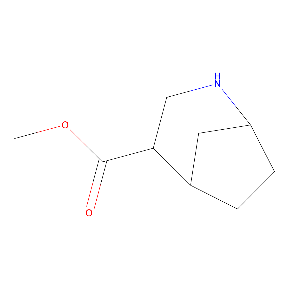 Methyl 2-azabicyclo[3.2.1]octane-4-carboxylate molecular structure, CAS 2901106-87-2