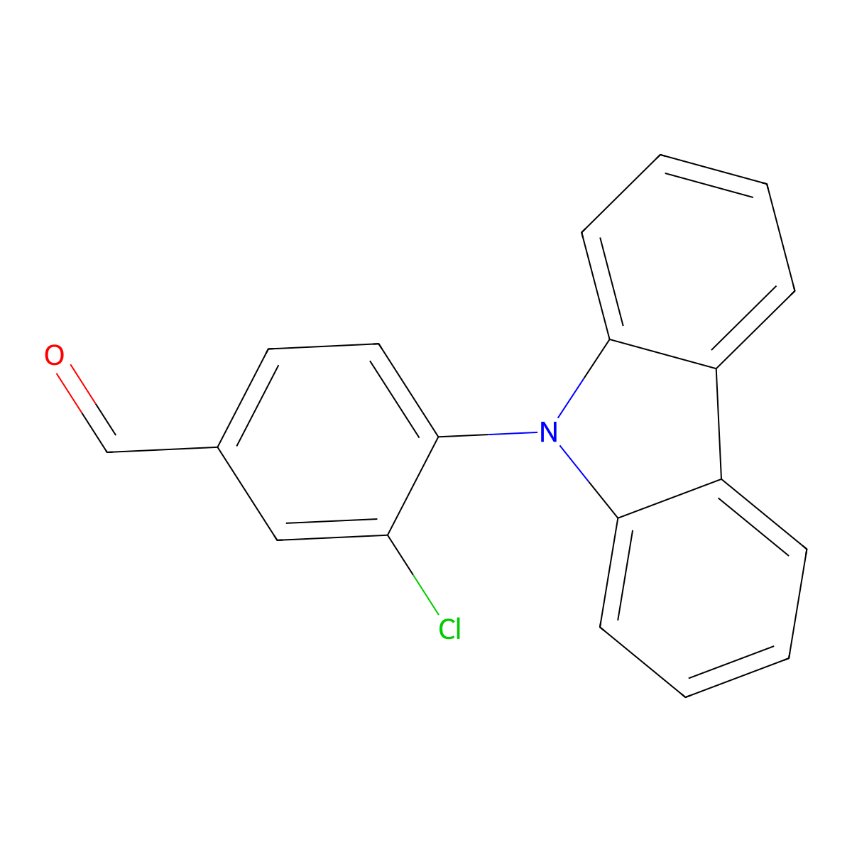4-(9H-CarbaZol-9-yl)-3-chlorobenZaldehyde molecular structure, CAS 2901109-25-7