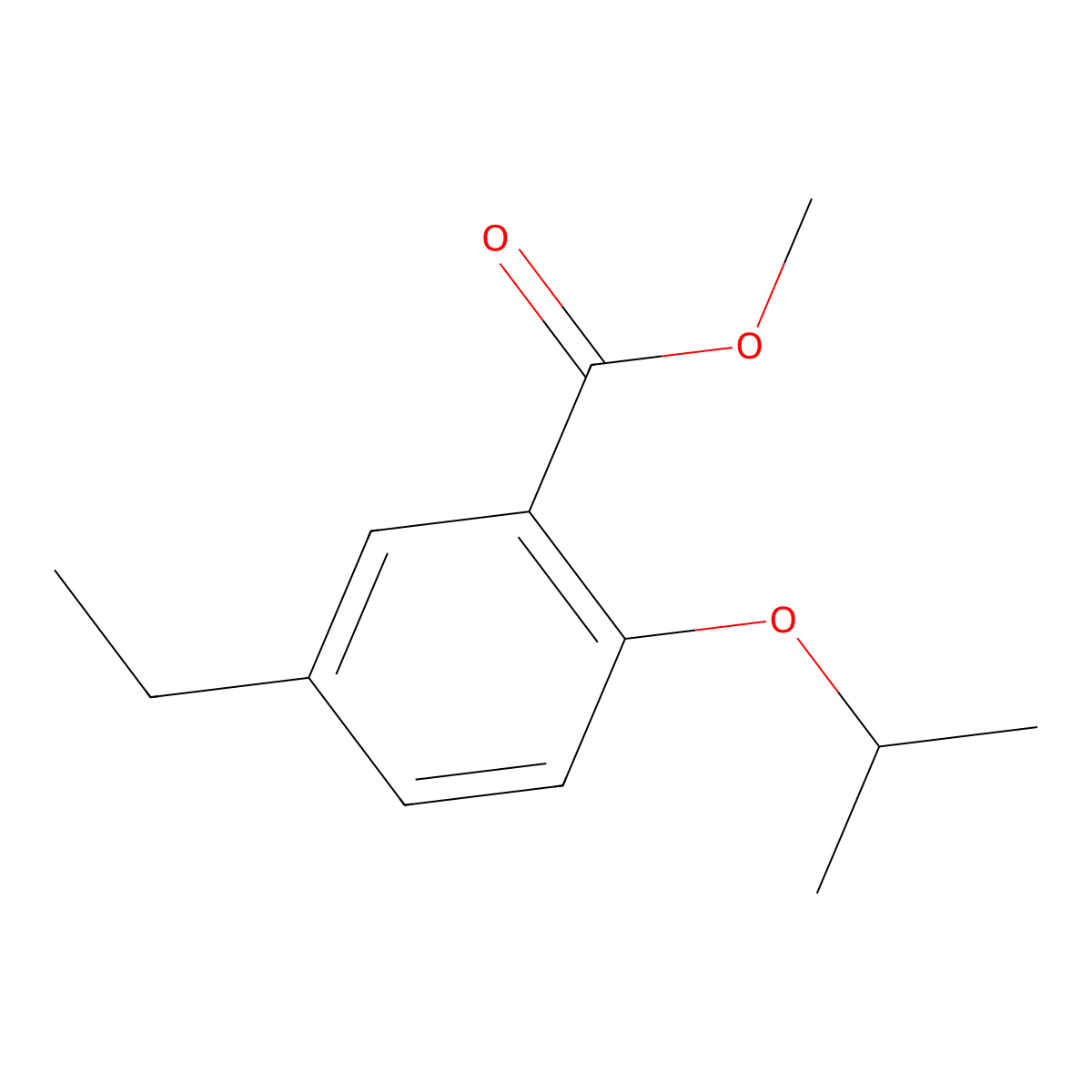 Methyl 5-ethyl-2-isopropoxybenzoate molecular structure, CAS 2901109-46-2