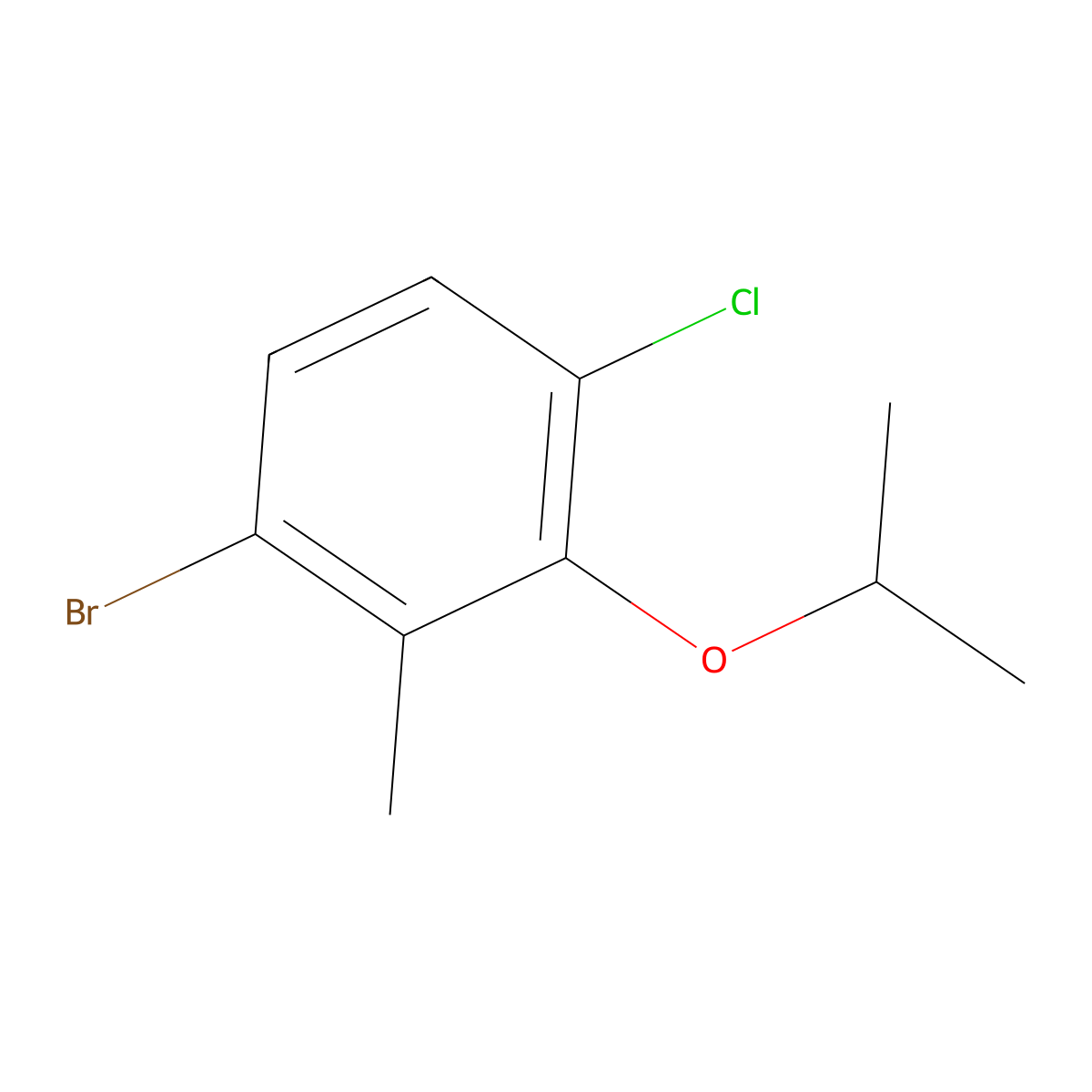 1-Bromo-4-chloro-3-isopropoxy-2-methylbenZene molecular structure, CAS 2901109-55-3