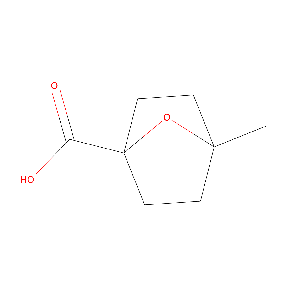 4-Methyl-7-oxabicyclo[2.2.1]heptane-1-carboxylic acid molecular structure, CAS 2901109-56-4