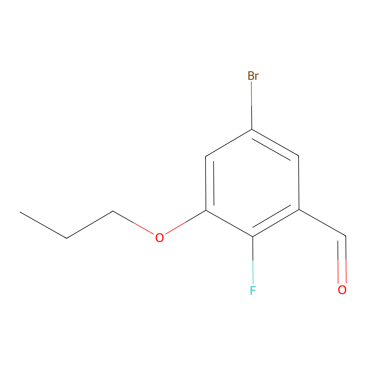 5-Bromo-2-fluoro-3-propoxybenZaldehyde molecular structure, CAS 2901109-89-3