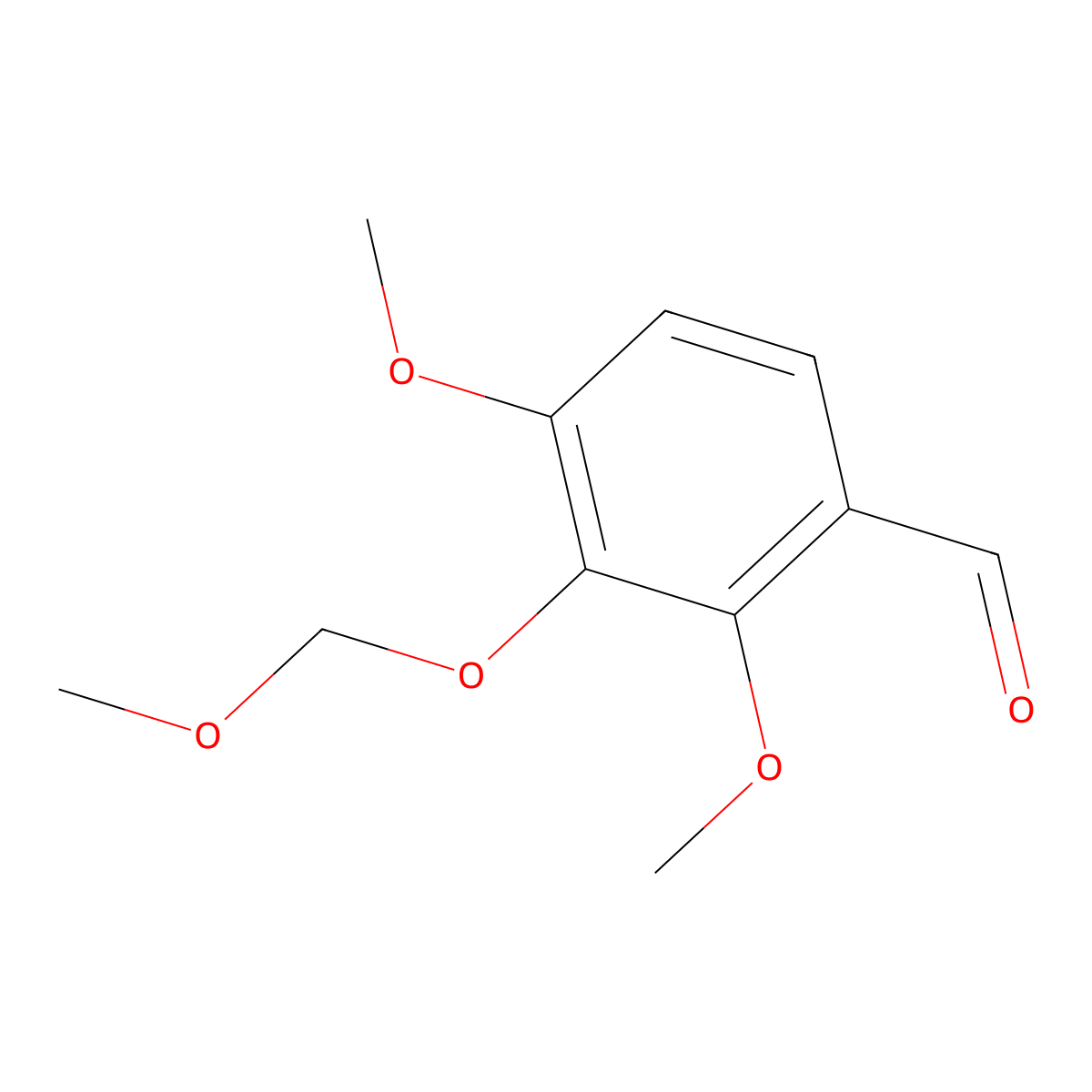 2,4-Dimethoxy-3-(methoxymethoxy)benzaldehyde molecular structure, CAS 2901110-02-7