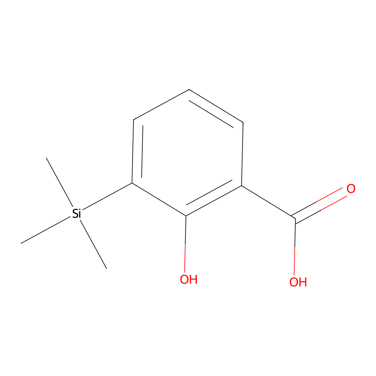 2-Hydroxy-3-(trimethylsilyl)benZoic acid molecular structure, CAS 2901110-03-8