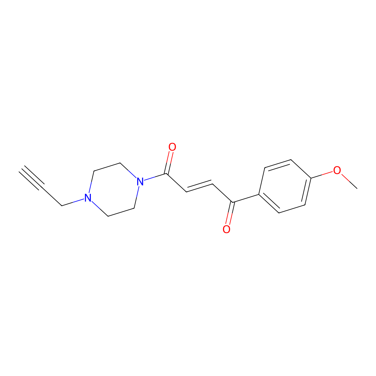 (2E)-1-(4-methoxyphenyl)-4-[4-(prop-2-yn-1-yl)piperazin-1-yl]but-2-ene-1,4-dione molecular structure, CAS 2901113-25-3