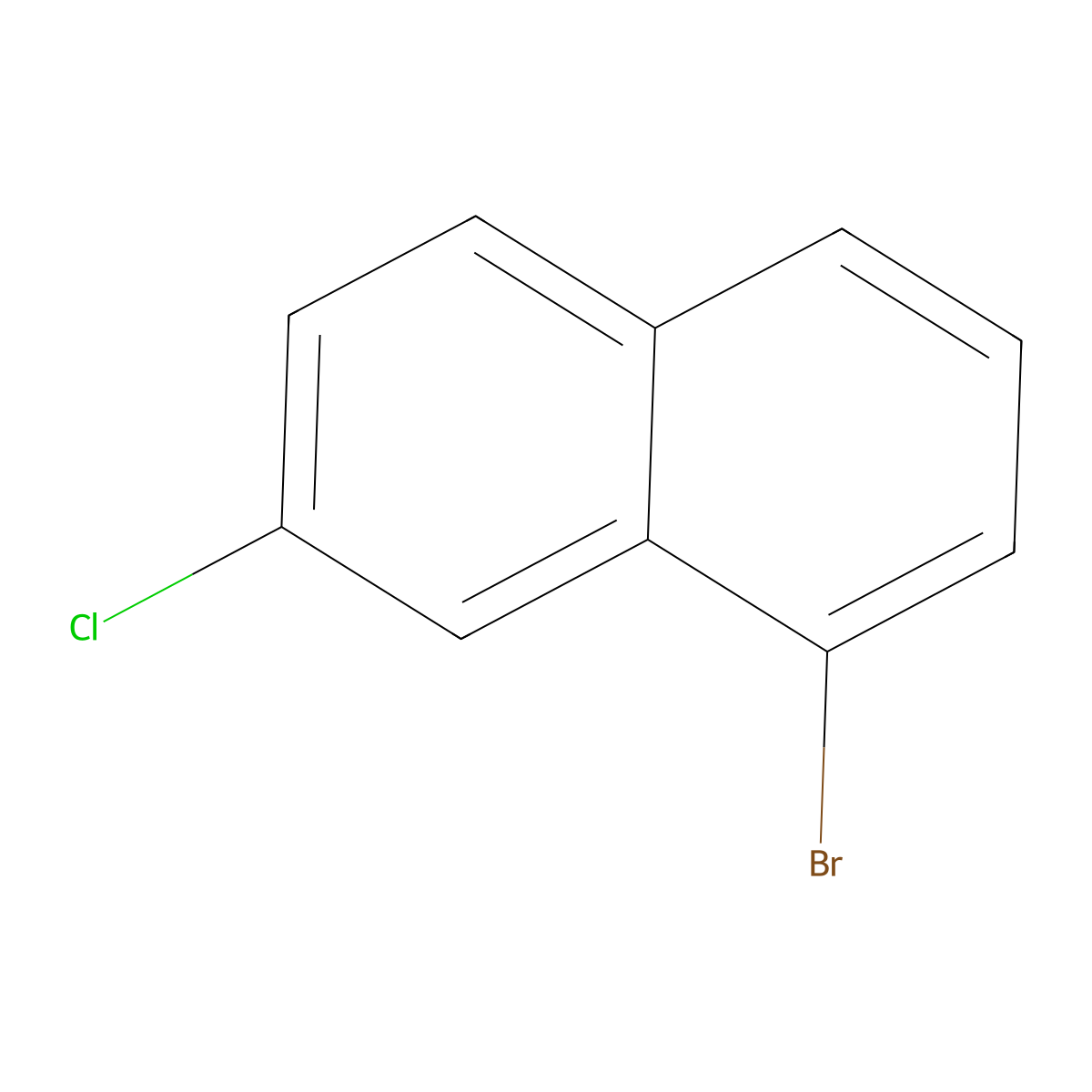 1-Bromo-7-chloronaphthalene molecular structure, CAS 29016-72-6