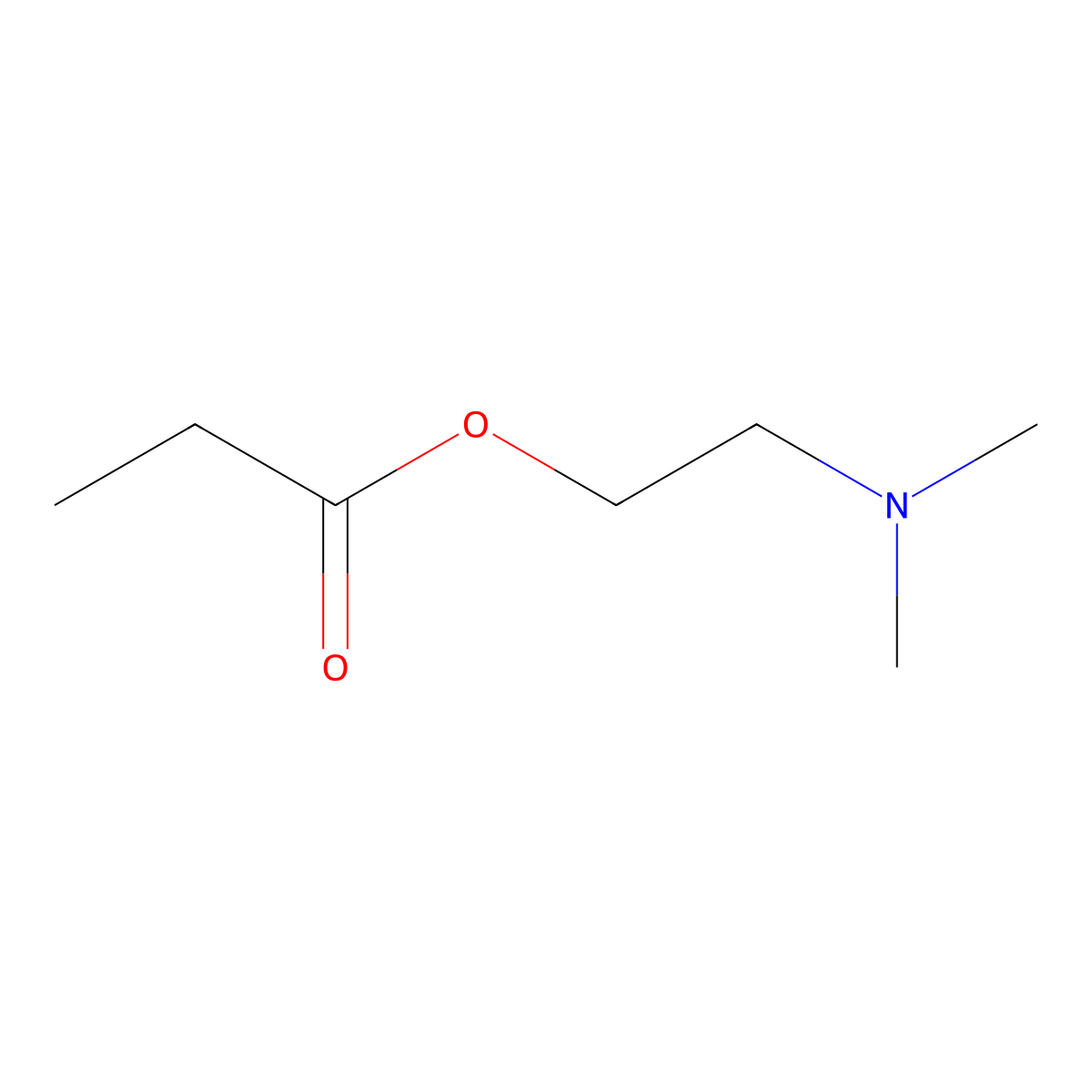 2-(Dimethylamino)ethyl propionate molecular structure, CAS 29018-19-7
