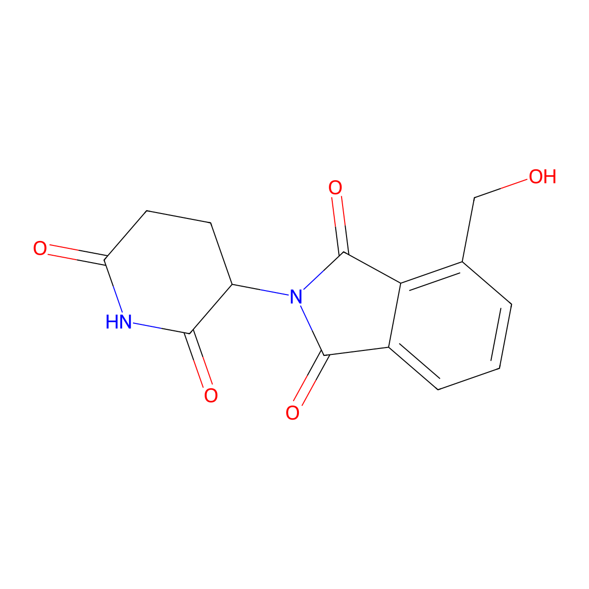 2-(2,6-Dioxopiperidin-3-yl)-4-(hydroxymethyl)isoindoline-1,3-dione molecular structure, CAS 2901864-94-4