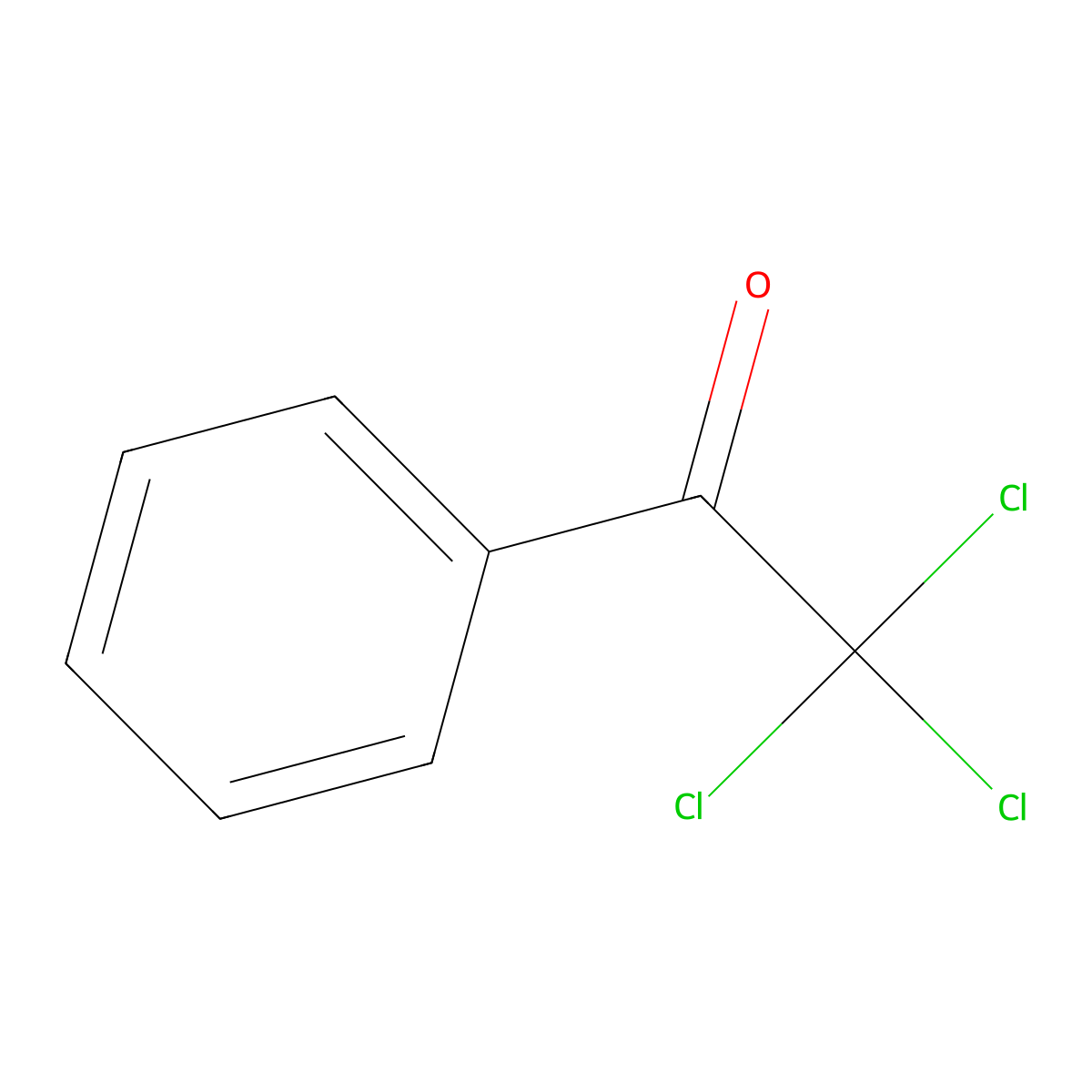2,2,2-Trichloro-1-phenyl-ethanone molecular structure, CAS 2902-69-4