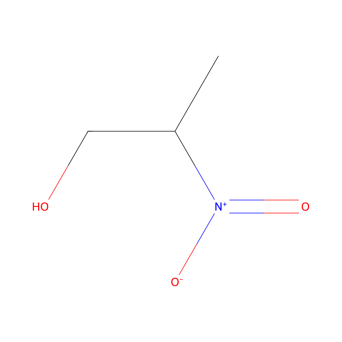 2-Nitropropanol molecular structure, CAS 2902-96-7
