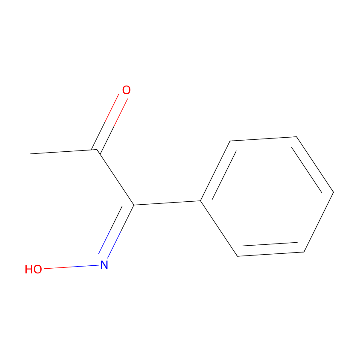 1-(Hydroxyimino)-1-phenylacetone molecular structure, CAS 29024-92-8